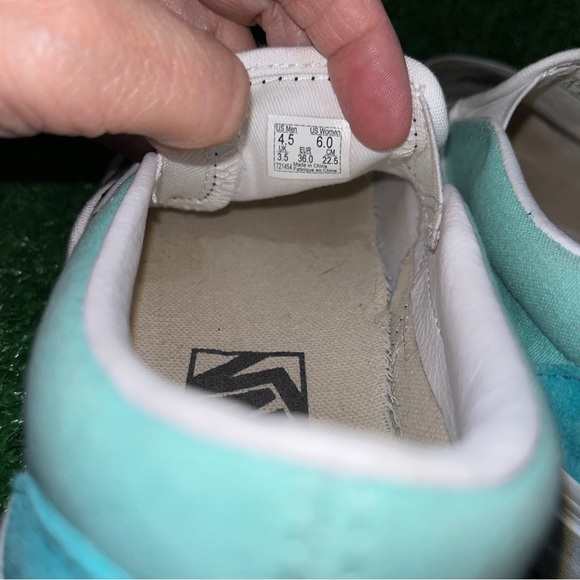 VANS CUSTOMS Cat with Blue Eyes UNISEX Men’s 4.5 Women’s 6 - Picture 5 of 6